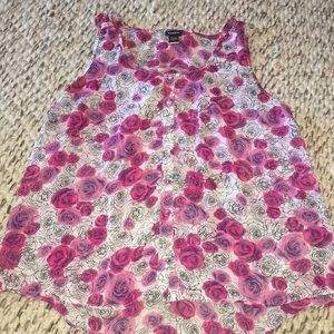 TORRID Size 1 Sheer Tank Blouse